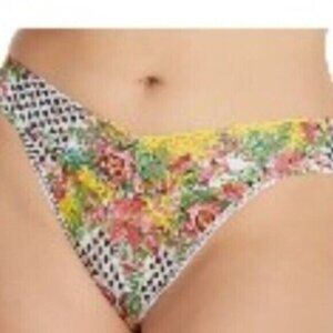 Hanky Panky Floral Print Mashup Original-Rise Thong (Fits 4-14) NWT